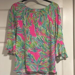 Lilly Pulitzer Fontaine Top in “Shady Lady”